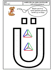 y harfi çizgi çalışması